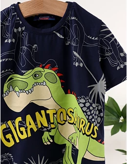 Tricou Gigantosaurus, model bleumarin