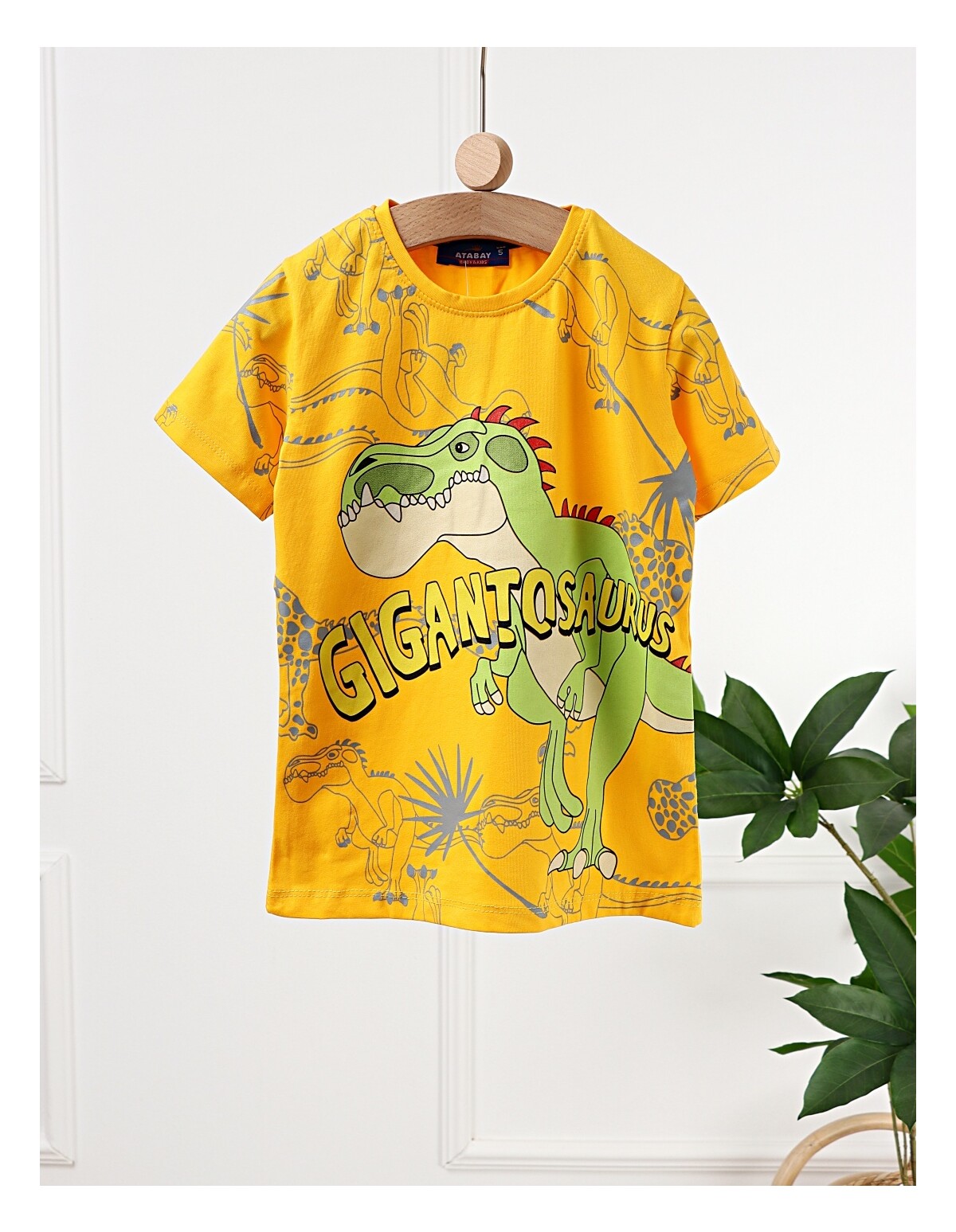 Tricou Gigantosaurus, model galben