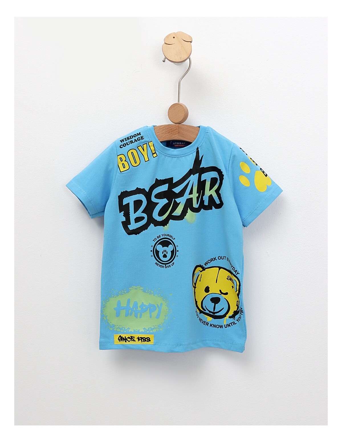 Tricou Happy Bear, model blue
