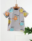 Tricou Hello Stars, model gri picture - 1