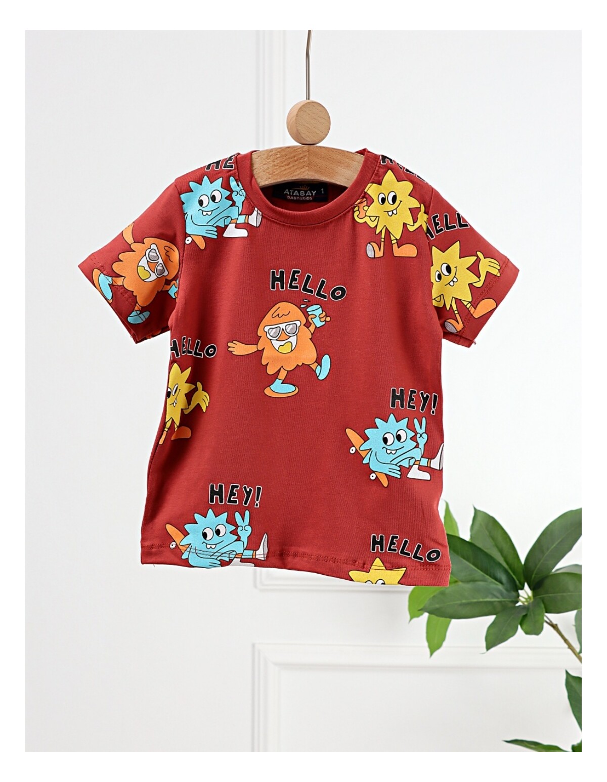 Tricou Hello Stars, model maro