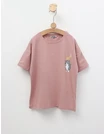 Tricou Lazy Cat, model roz-prafuit picture - 1