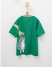 Tricou Lazy Cat, model verde picture - 3