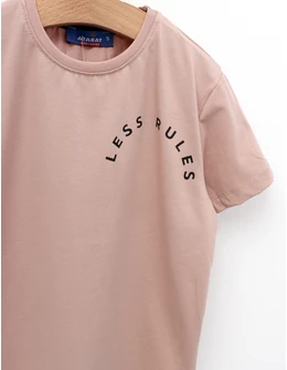 Tricou Less Rules, model bej