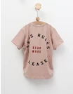 Tricou Less Rules, model bej picture - 3