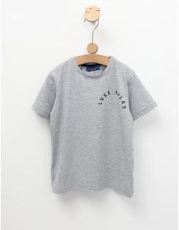 Tricou Less Rules, model gri