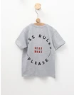 Tricou Less Rules, model gri picture - 3