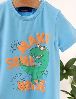 Tricou Make Some Noise, model albastru