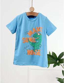 Tricou Make Some Noise, model albastru