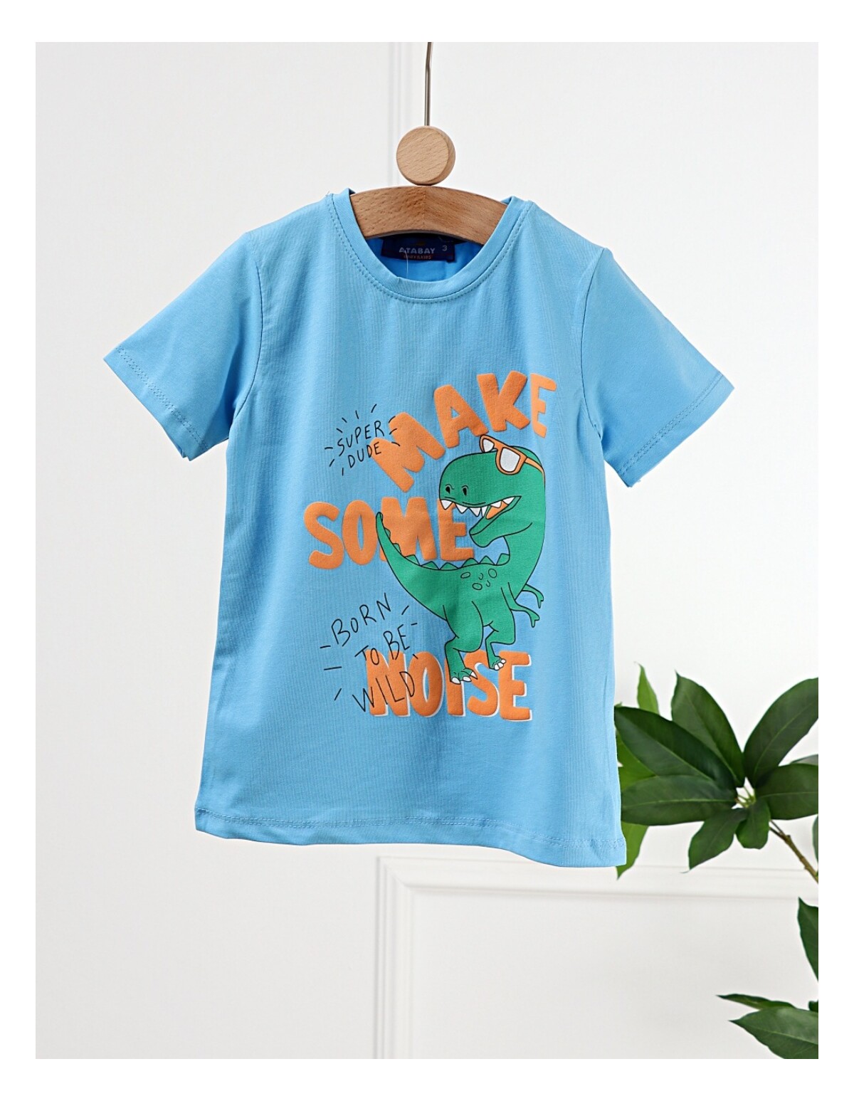 Tricou Make Some Noise, model albastru