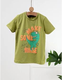 Tricou Make Some Noise, model verde