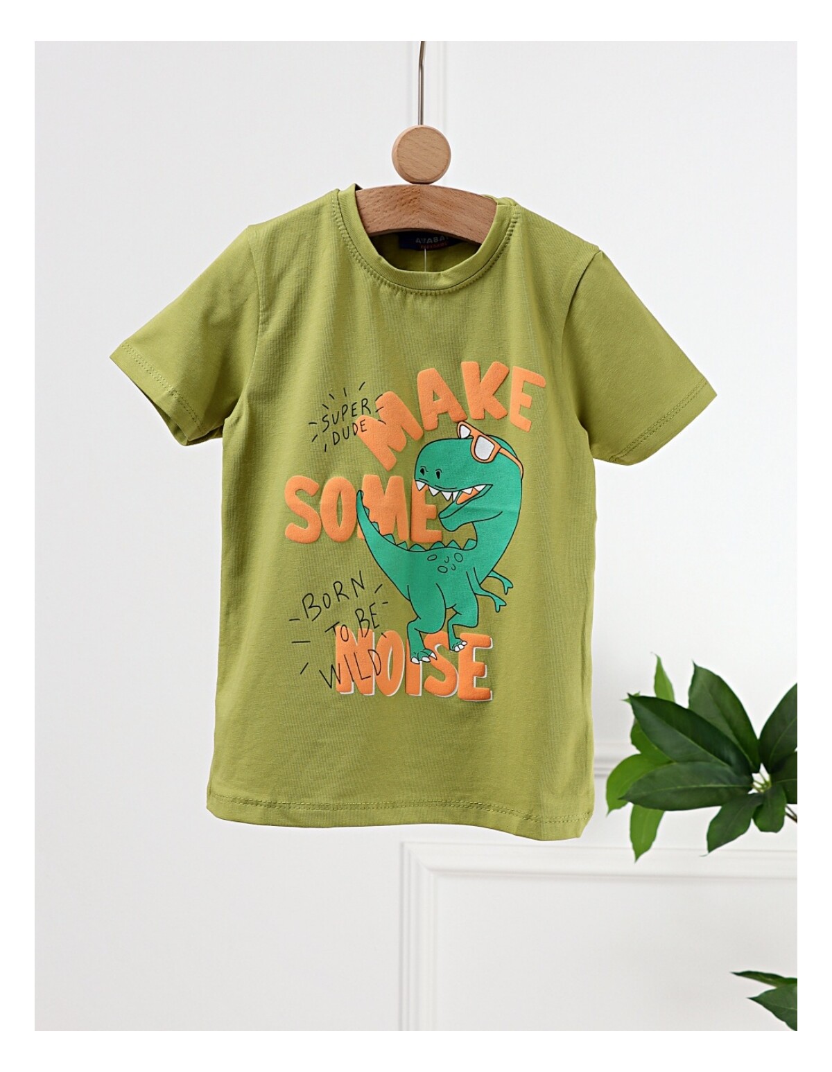 Tricou Make Some Noise, model verde