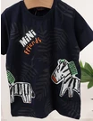 Tricou Mini Zebra Friends, cu bleumarin picture - 2