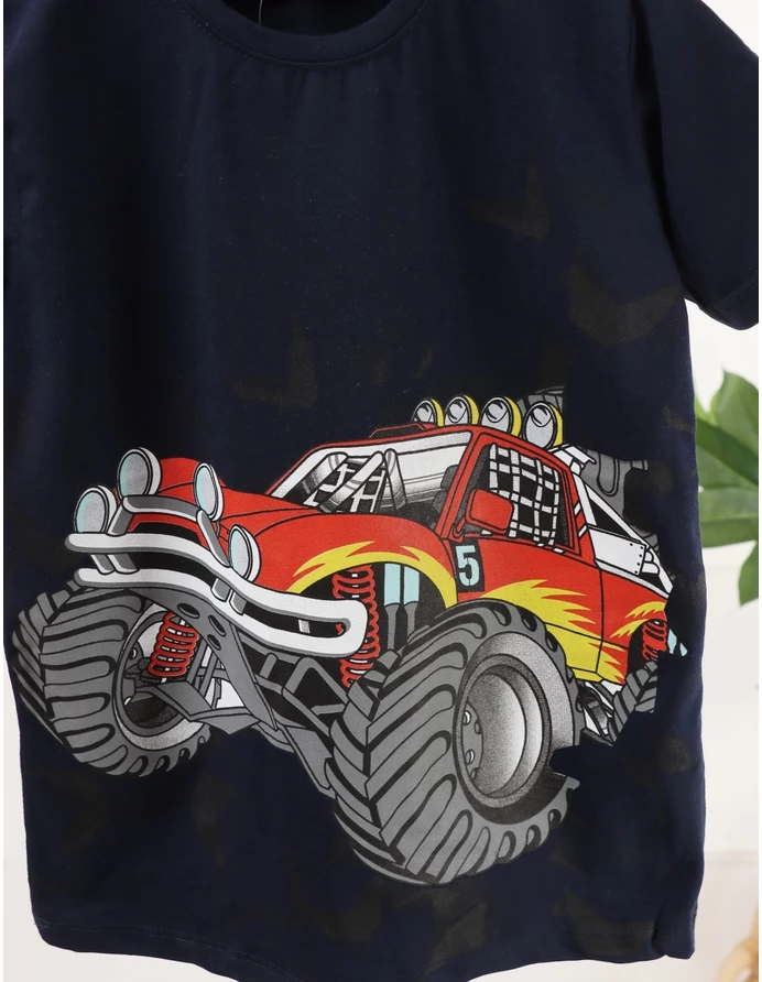 Tricou Monster Truck, cu bleumarin picture - 2