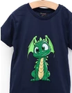 Tricou Moon Dragon, model bleumarin picture - 2