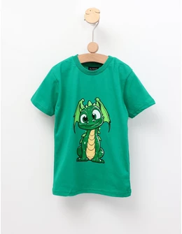 Tricou Moon Dragon, model verde