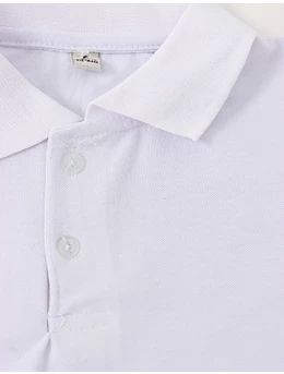 Tricou pentru baietei stil POLO model alb 2