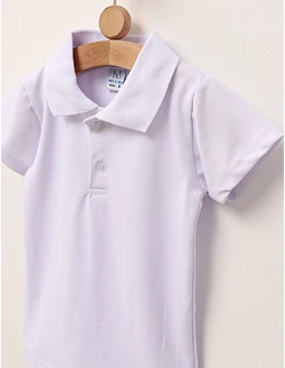 Tricou pentru baietei stil POLO model alb