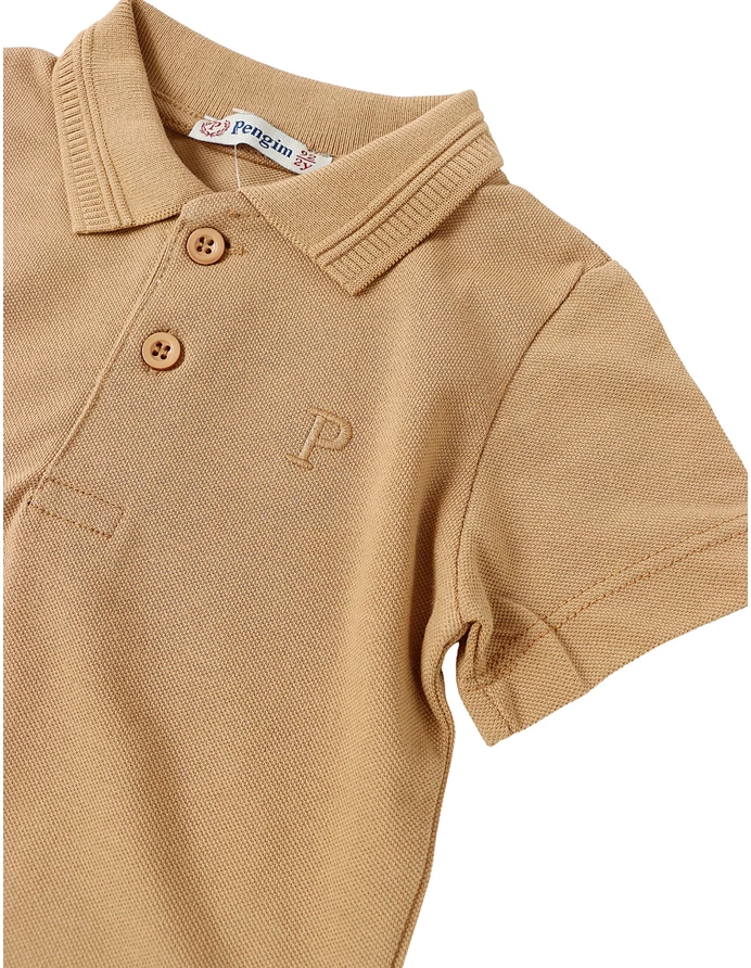 Tricou pentru copii POLO Molet, bej picture - 2