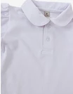 Tricou pentru fetite stil POLO model alb picture - 5