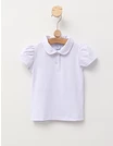 Tricou pentru fetite stil POLO model alb picture - 1