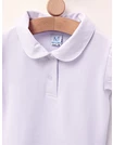 Tricou pentru fetite stil POLO model alb picture - 2