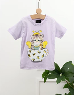 Tricou Pisicuta si Albine, mov