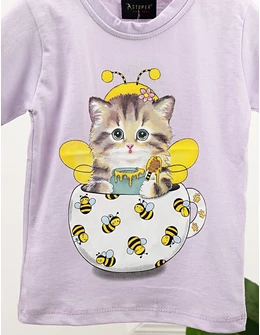 Tricou Pisicuta si Albine, mov