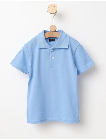 Tricou Polo Junior bleu picture - 2