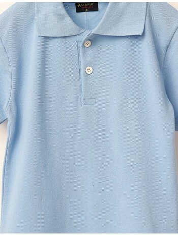 Tricou Polo Junior bleu picture - 3