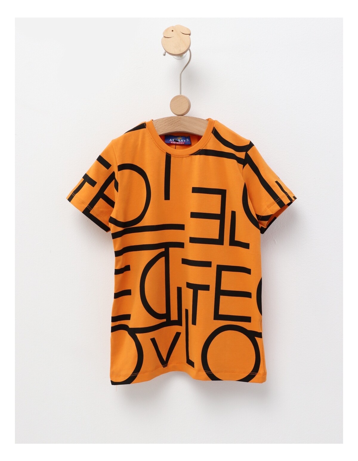 Tricou premium Litere, model portocaliu
