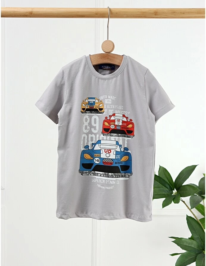 Tricou Race Fast Cars, model gri picture - 3