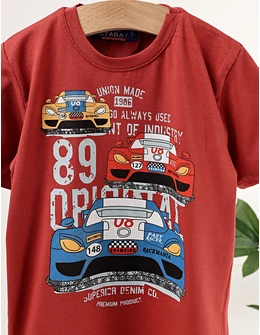 Tricou Race Fast Cars, model maro