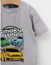 Tricou Smoky Wheel, model gri picture - 2