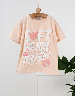 Tricou Soft Heart, model corai