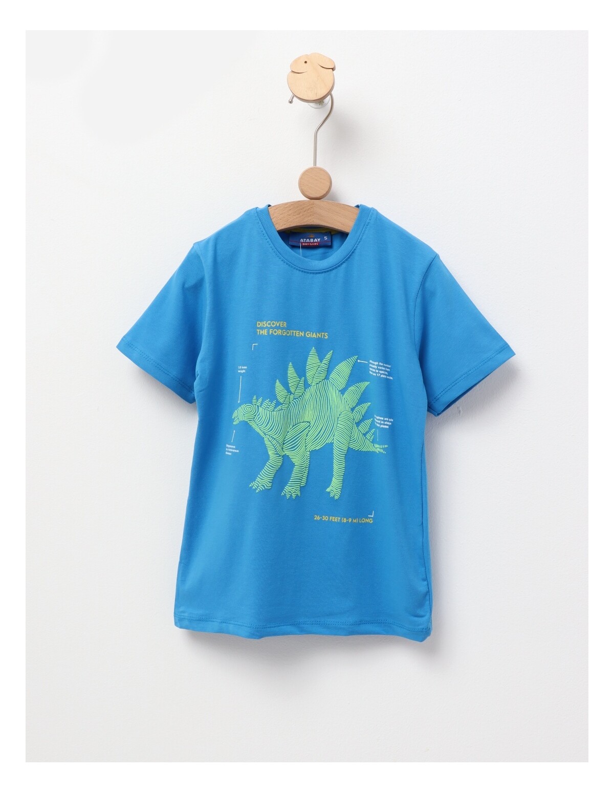 Tricou Stegosaurus, model albastru