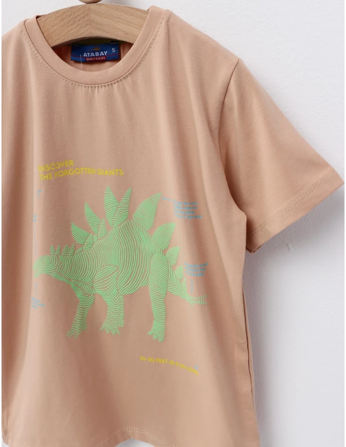 Tricou Stegosaurus, model bej picture - 2