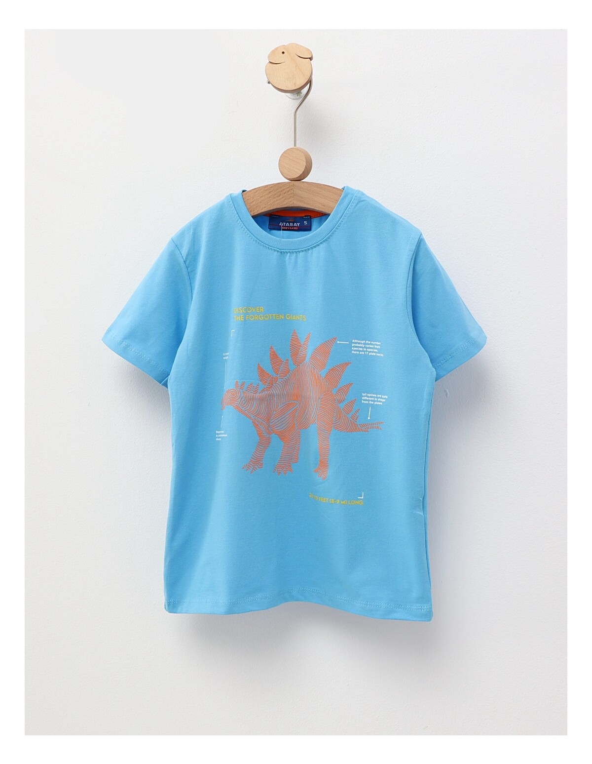 Tricou Stegosaurus, model blue