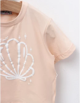 Tricou Summer Fun Times, bej
