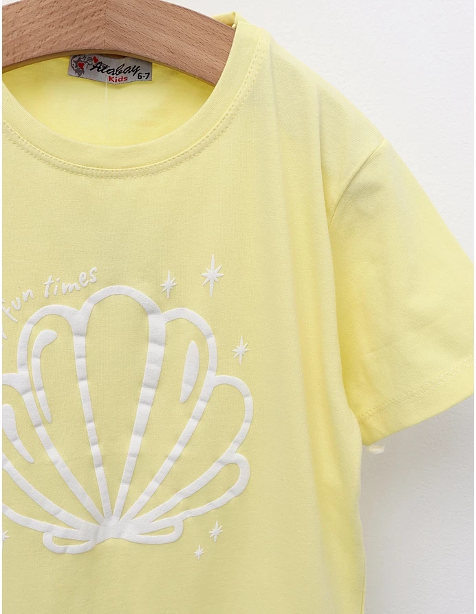 Tricou Summer Fun Times, galben picture - 2