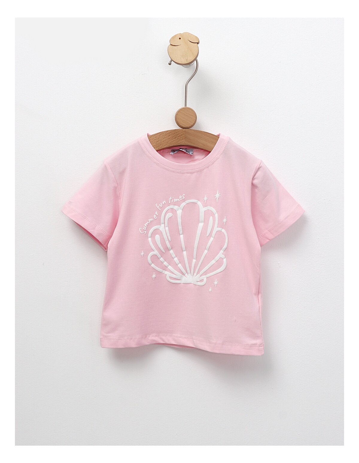 Tricou Summer Fun Times, roz-deschis