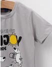 Tricou Sun All Day, Enjoy cu gri picture - 2