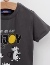 Tricou Sun All Day, Enjoy cu gri-inchis picture - 3