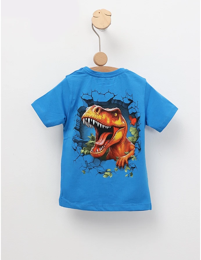 Tricou Tiranozaur REX, model albastru picture - 3