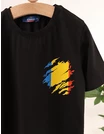 Tricou Tricolor Romania, negru picture - 3