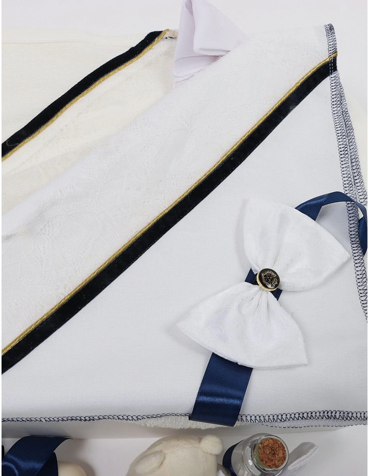 Trusou de LUX pentru botez baietel ursulet BM-AB 3