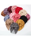 Turban cu fundita SELLY galben mustar MD3 picture - 4