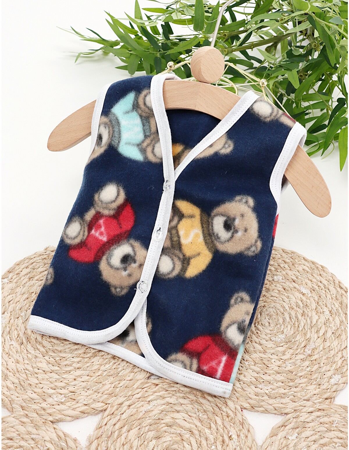 Vesta polar Tedy-bear bleumarin