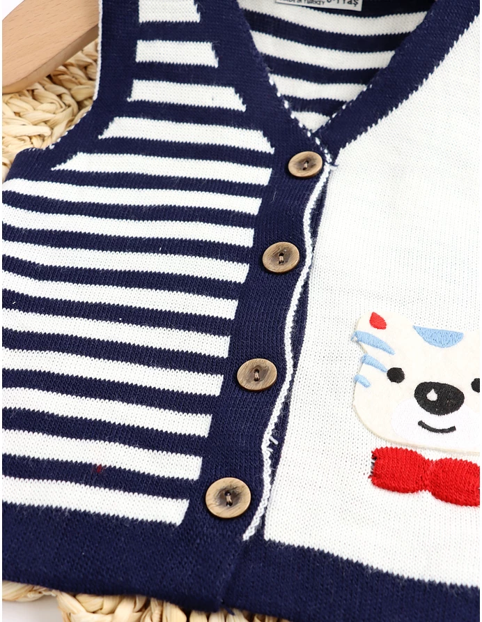 Vesta URSULET CU PAPION alb-bleumarin picture - 2