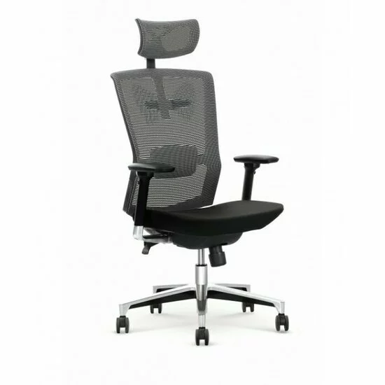 Scaun Ambasador negru/gri cu funcție MULTIBLOCK PLUS și suport lombar picture - 3